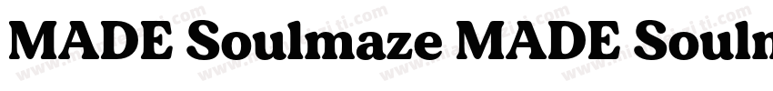 MADE Soulmaze MADE Soulmaze Reg字体转换